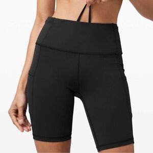 Lululemon Fast and Free HR Short 8" in Black